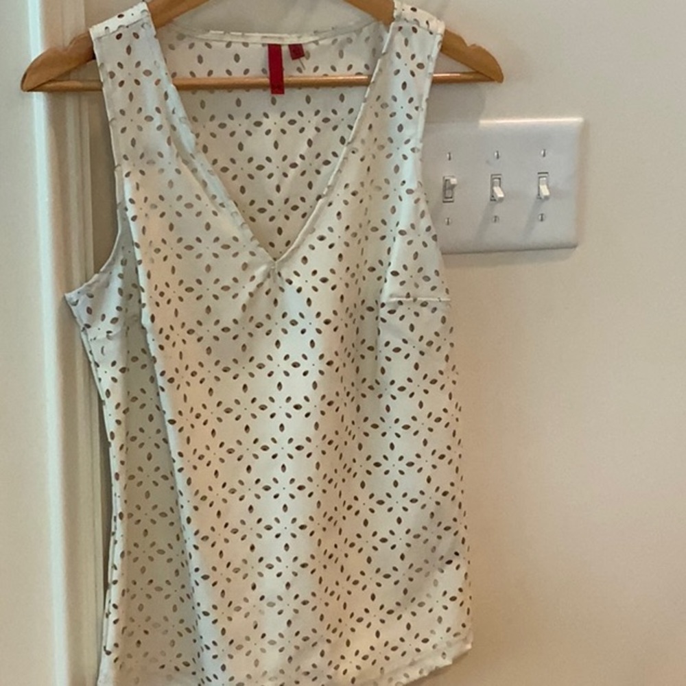 5/48 Faux Leather Cutout Top (S)